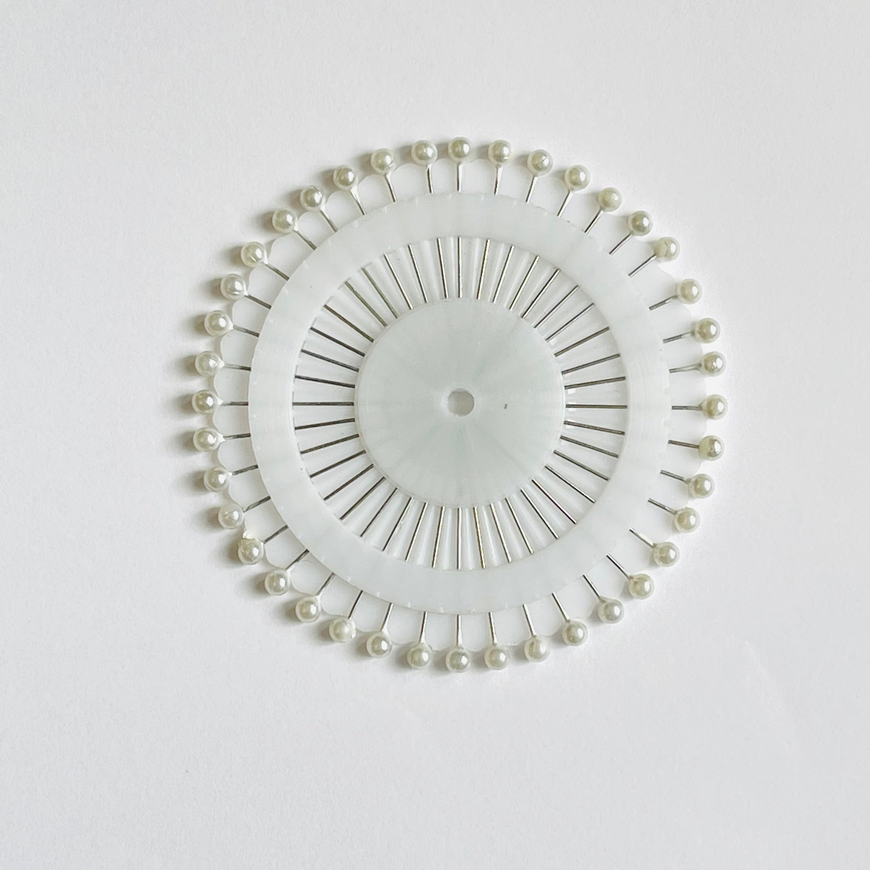 Set of 40 White Hijab Pins 3.5cm Long #24 - AL SHARIF STORE