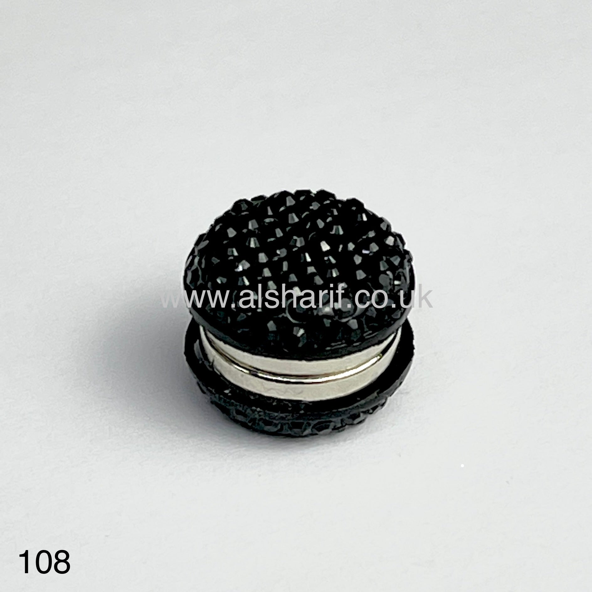 Small Black Magnetic Hijab Pin #108