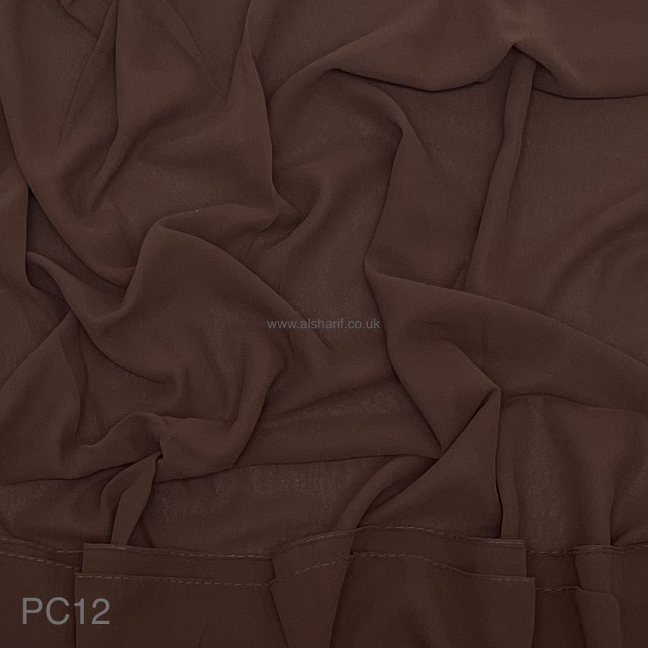 Brown chiffon hijab