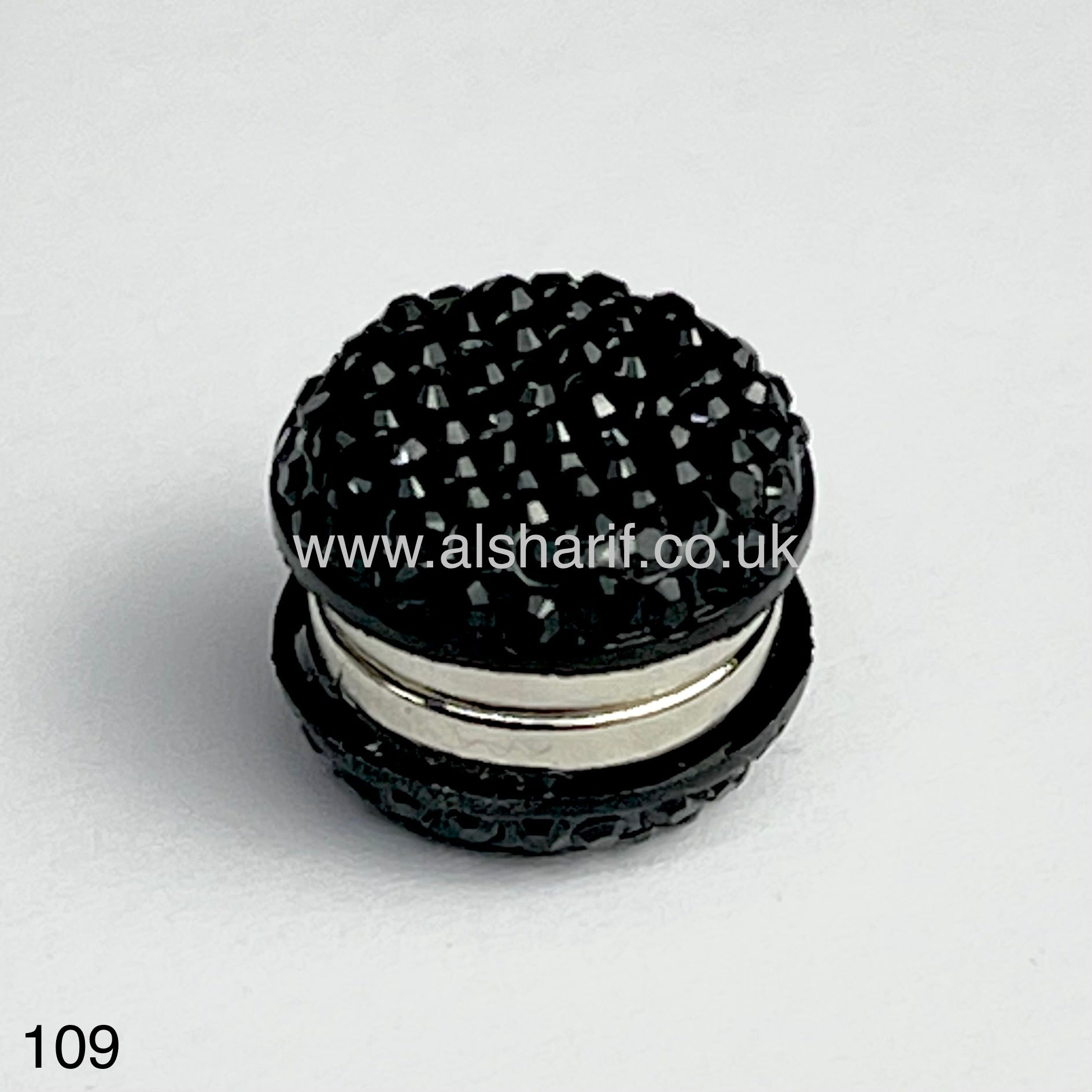 Black Magnetic Hijab Pin #109