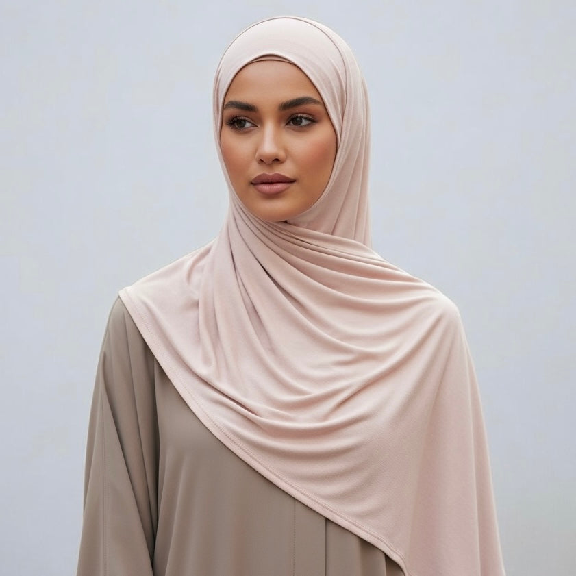 LIGHTWEIGHT JERSEY DOUBLE STITCH HIJABS £5