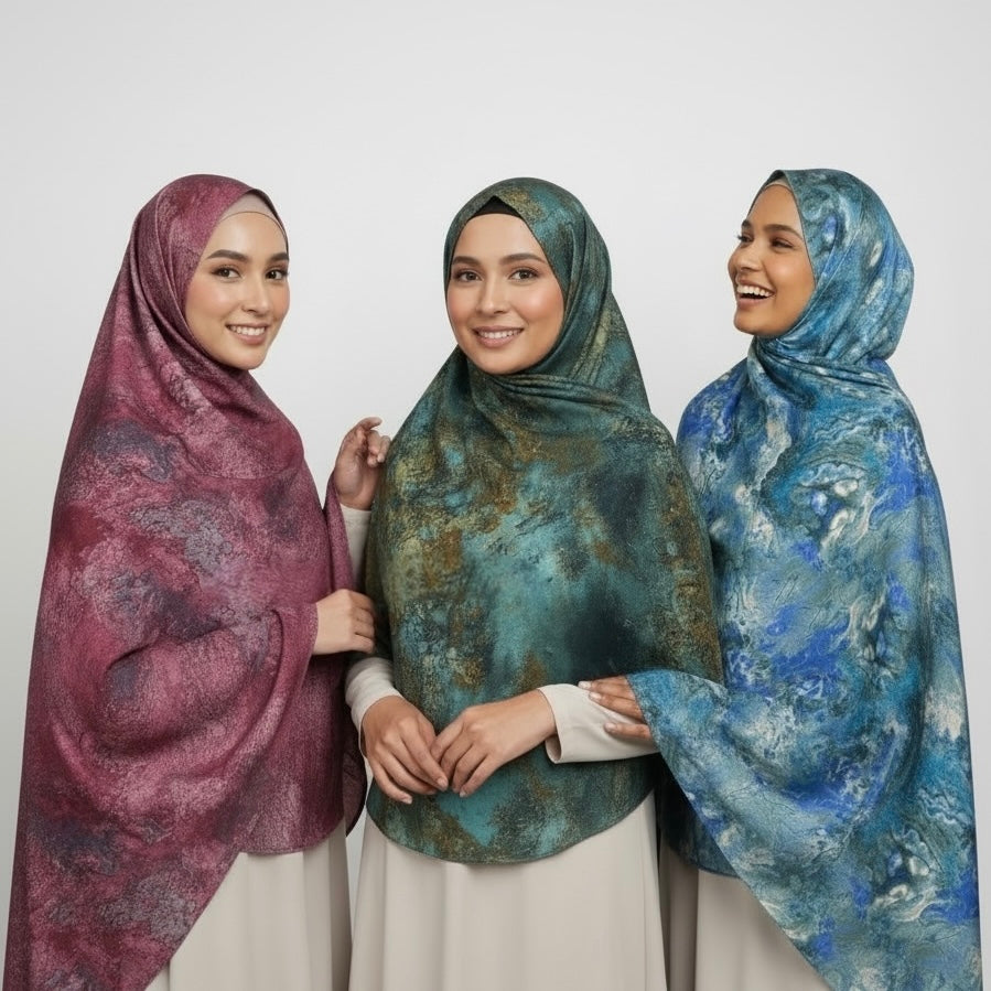 Watercolour Silk Hijab