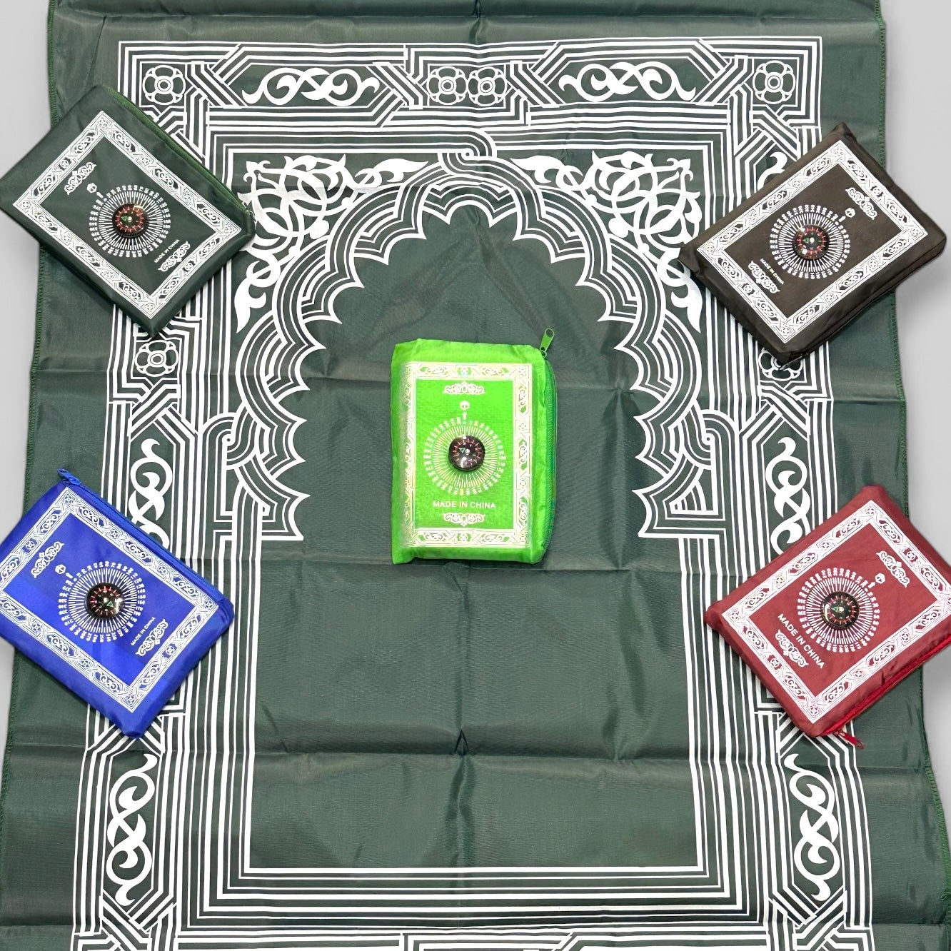Water Proof Pocket Travel Prayer Mat with Compass and Bag £3.99