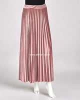 Pleated Velvet Skirt