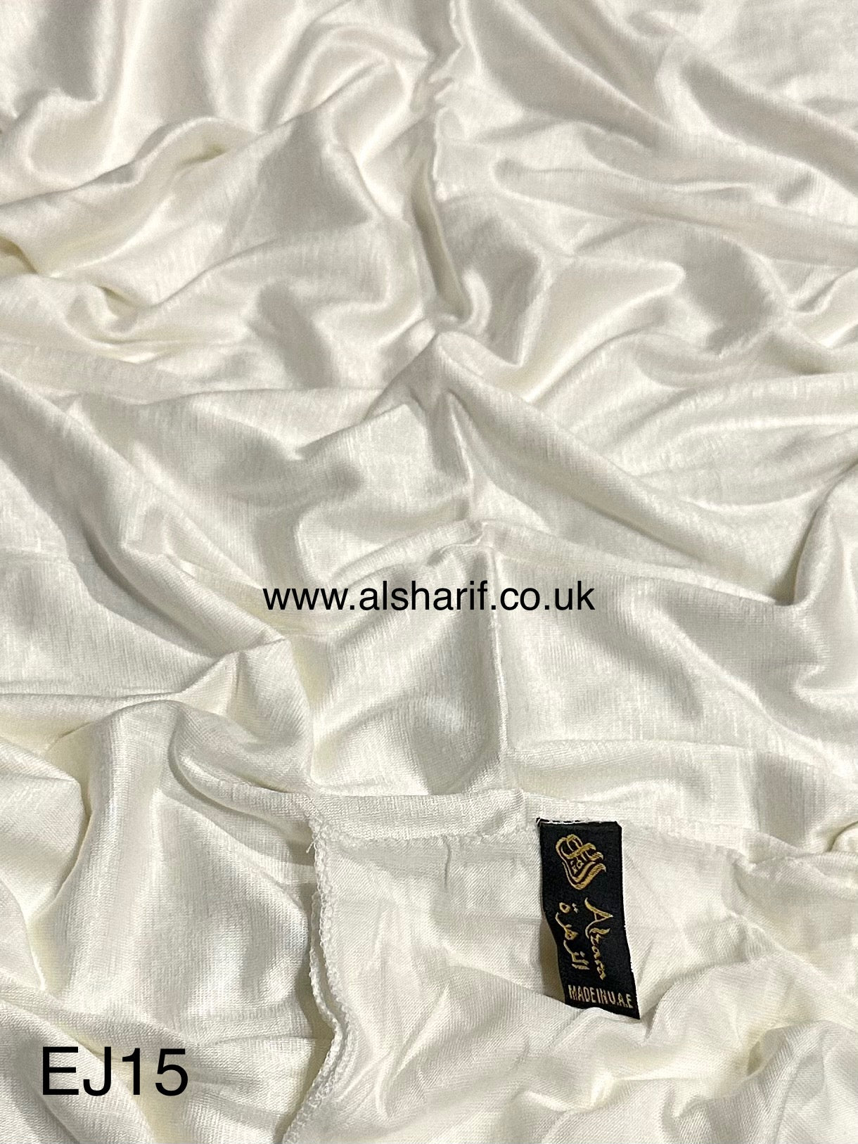 Emirati Jersey Hijab Cream Off White
