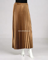 Pleated Velvet Skirt