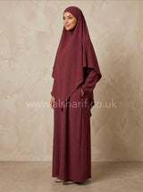 2 Piece Jilbab Abaya & Khimar Set
