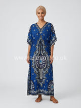 Summer Printed Maxi Kaftan Dress