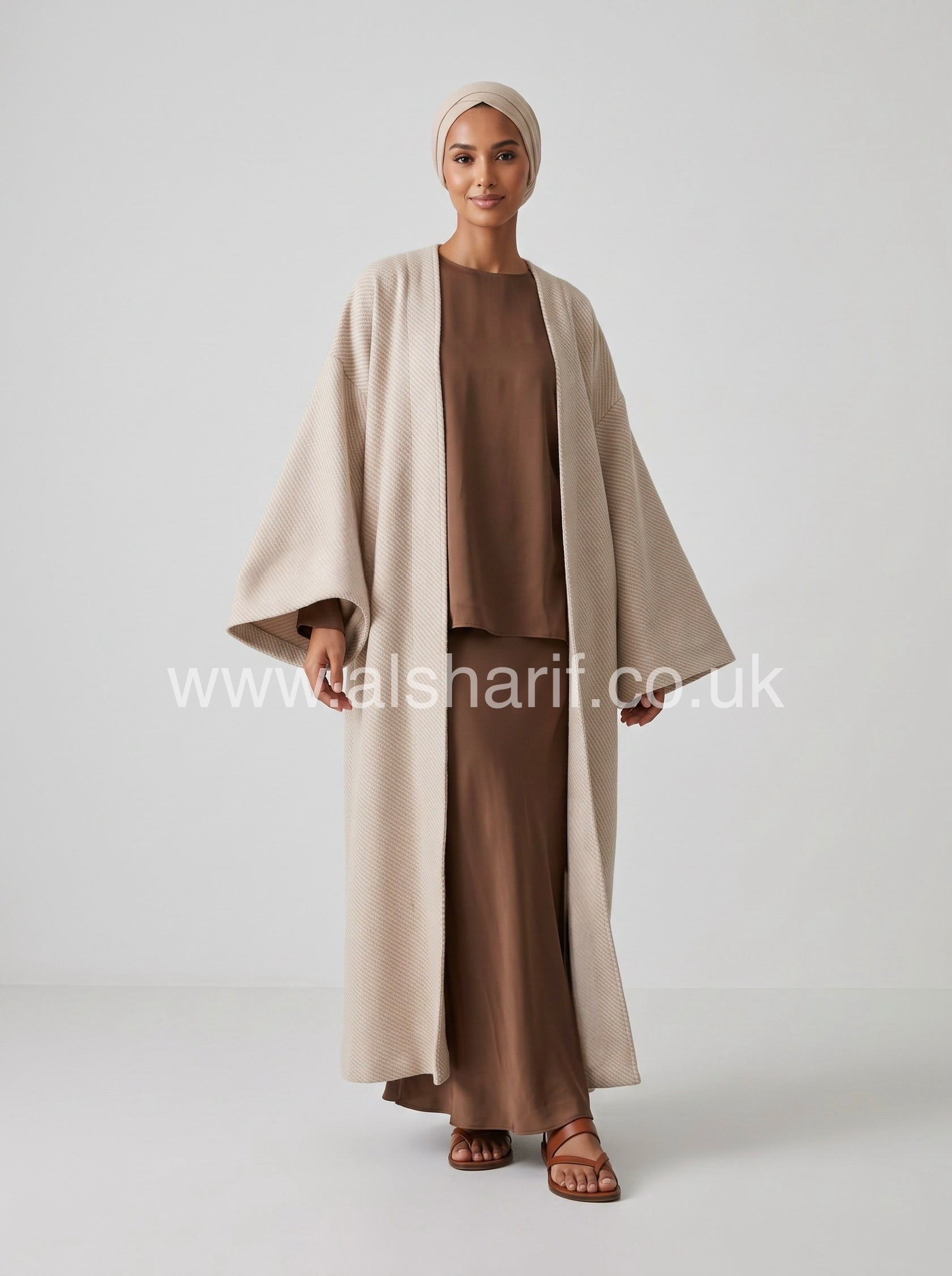 Wide Sleeves Abaya Coat