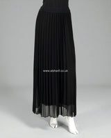 Pleated Chiffon Lined Skirt
