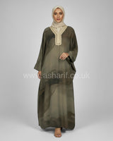 Satin Kaftan Dress