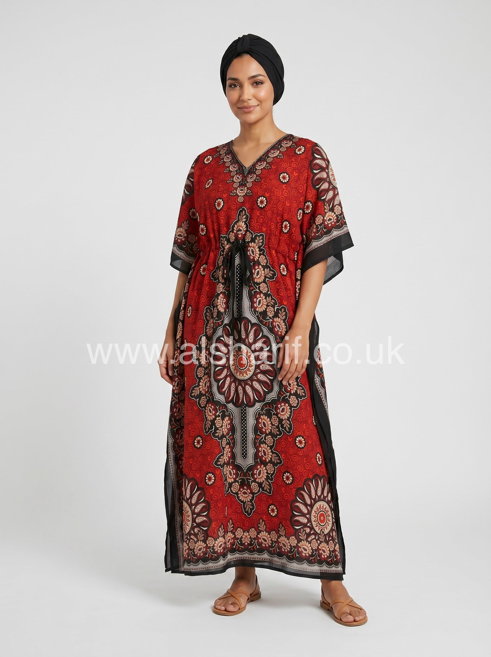 Summer Printed Maxi Kaftan Dress