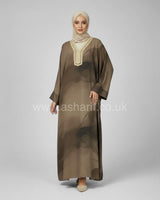 Satin Kaftan Dress