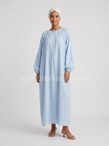 Wide-Fit Modest Maxi Dress
