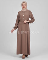 Plain Closed Crepe Abaya Dress