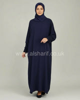 Closed Batwing Crepe Abaya