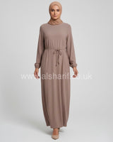 Plain Crepe Abaya Dress