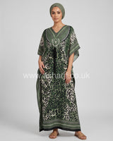 Summer Printed Kaftan Dress
