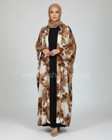 Rhinestone Silk 2 Piece Abaya Set