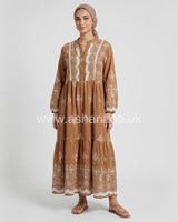 Printed Tiered Summer Maxi Dress