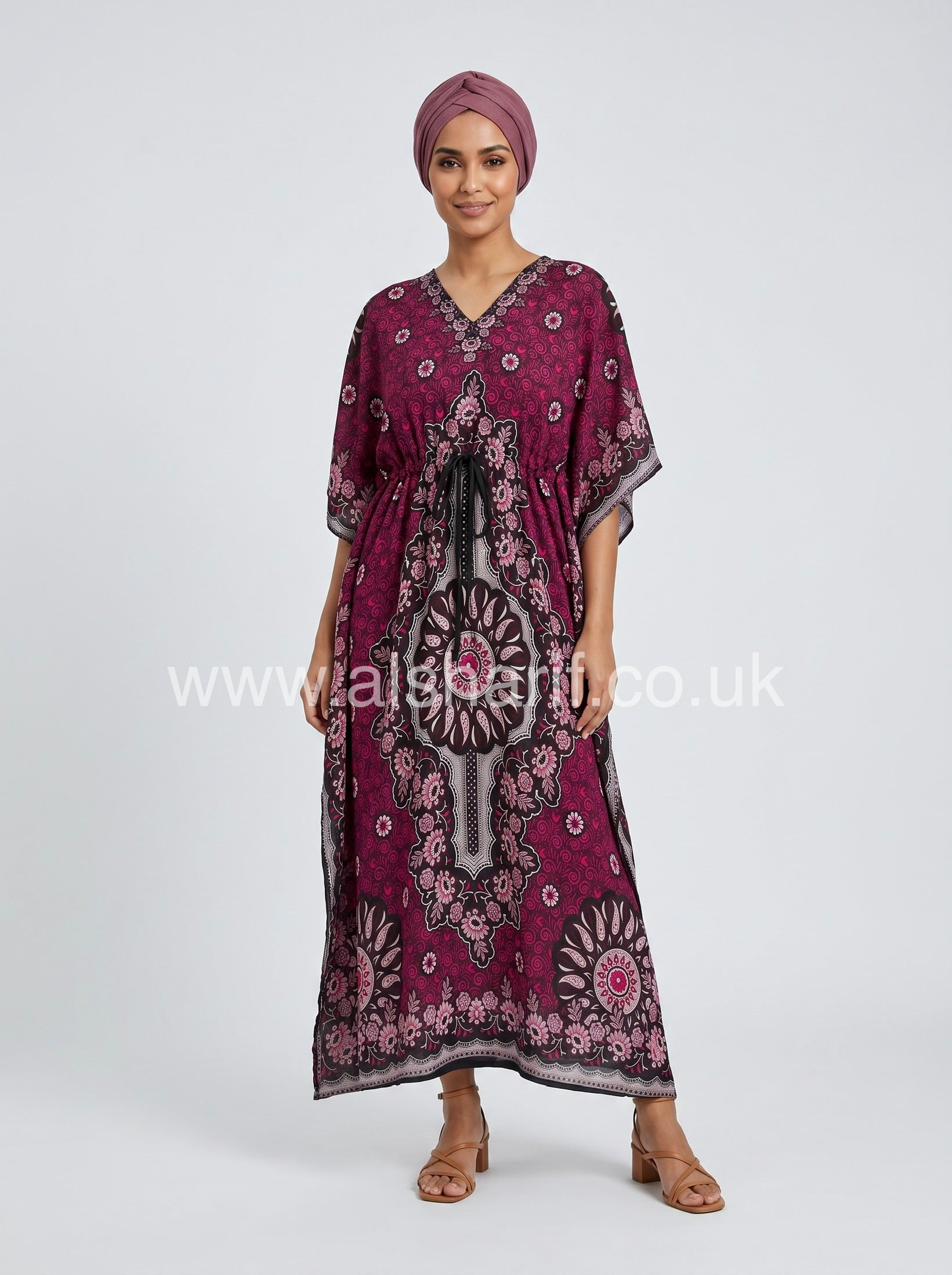 Summer Printed Maxi Kaftan Dress