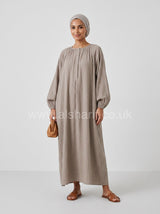 Wide-Fit Modest Maxi Dress