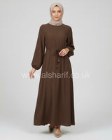 Plain Crepe Abaya Dress