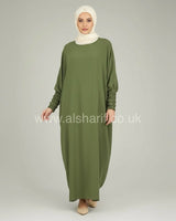 Closed Batwing Crepe Abaya
