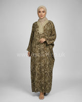 Satin Kaftan Dress