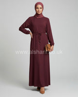 Premium Plain Satin Abaya Dress