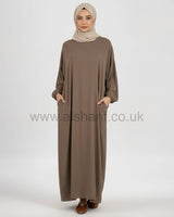 Plain Closed Crepe Abaya