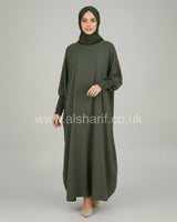 Closed Batwing Crepe Abaya
