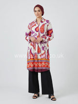 Paisley Print Wide Tunic Top
