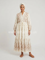 Summer Button Front Drawstring Maxi Dress