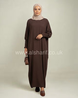 Closed Batwing Crepe Abaya