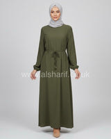 Plain Crepe Abaya Dress