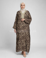 Satin Kaftan Dress