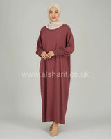 Closed Batwing Crepe Abaya