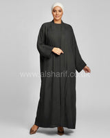 2 Piece Embroidered Abaya Dress Set