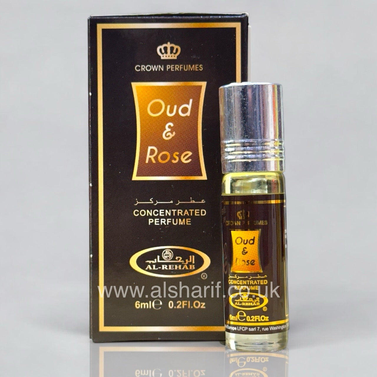 Oud and Rose Concentrated Perfume Oil 6ml