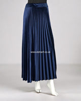 Pleated Velvet Skirt
