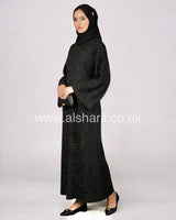 Diamante Lace Up Back Abaya Dress