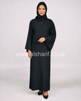 Diamante Lace Up Back Abaya Dress
