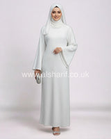 Diamante Lace Up Back Abaya Dress