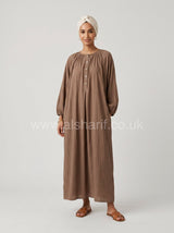 Wide-Fit Modest Maxi Dress