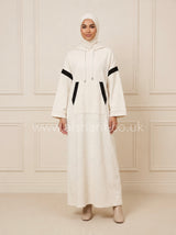 Hooded Corduroy Maxi Dress