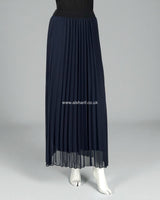 Pleated Chiffon Lined Skirt
