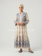 Summer Button Front Drawstring Maxi Dress
