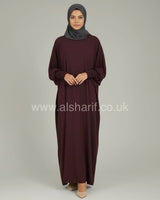 Closed Batwing Crepe Abaya