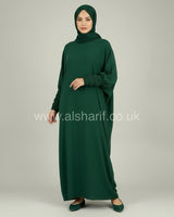 Closed Batwing Crepe Abaya